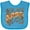Turquoise, variant on Inktastic Oktoberfest Banner with Orange Autumn Leaves Boys or Girls Baby Bib