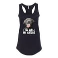 thumbnail image 2 of Wild Bobby, Pitbull to all the Haters Funny, Animal Lover, Women Racerback Tank Top, Black, Small, 2 of 4