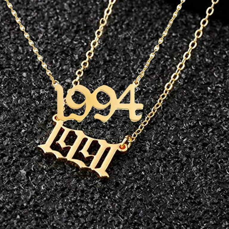Birth online year necklace