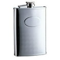 thumbnail image 1 of Visol Cross Hatch Matte Engraved Stainless Steel 8 oz. Hip Flask, 1 of 1