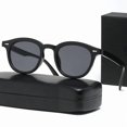 thumbnail image 4 of Retro Sunglasses Korean Fashion Simple Lightweight Eyewear with Resin Lens and PC Frame Street Shot Look Frame Width, 4 of 4