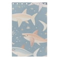 thumbnail image 4 of Fish Stars Leaves Black Out Curtains 72 Inch Length Curtains for Sliding Glass Doors Bedroom Living Room 2 Pack, 4 of 6