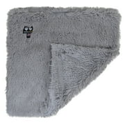 Bessie and Barnie Siberian Grey Luxury Ultra Plush Faux Fur Pet/ Dog Reversible Blanket (Multiple Sizes)