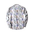 thumbnail image 3 of Ma Croix Men's Premium Button Down Shirt Paisley Printed Tailored Slim Fit, 3 of 8