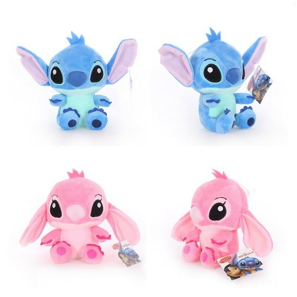 20cm Disney Lilo Stitch Couple Plush Doll Movie Cartoon Pendant Decoration Plush Doll Soothe Doll Movie Children's Gift Toy