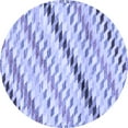 thumbnail image 1 of Ahgly Company Indoor Round Abstract Blue Modern Area Rugs, 8' Round, 1 of 4