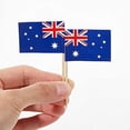 thumbnail image 2 of 300 piezas de palillos de dientes de la bandera australiana, pequeño mini palo de papel para decoración de tartas, bandera australiana, decoración de fiesta de comida, bandera para pastel de bar, 2 of 5