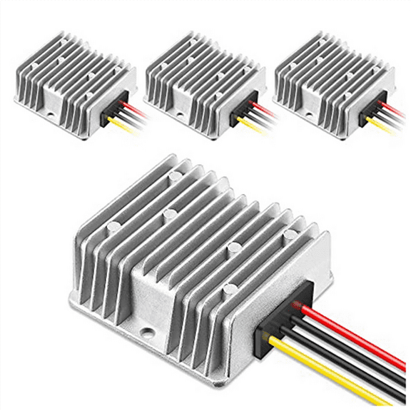 Converter Golf Cart , 10A 120W DC to DC12 Volt Voltage Regulator Car Audio Universal Power Stabilizer, 4PCS