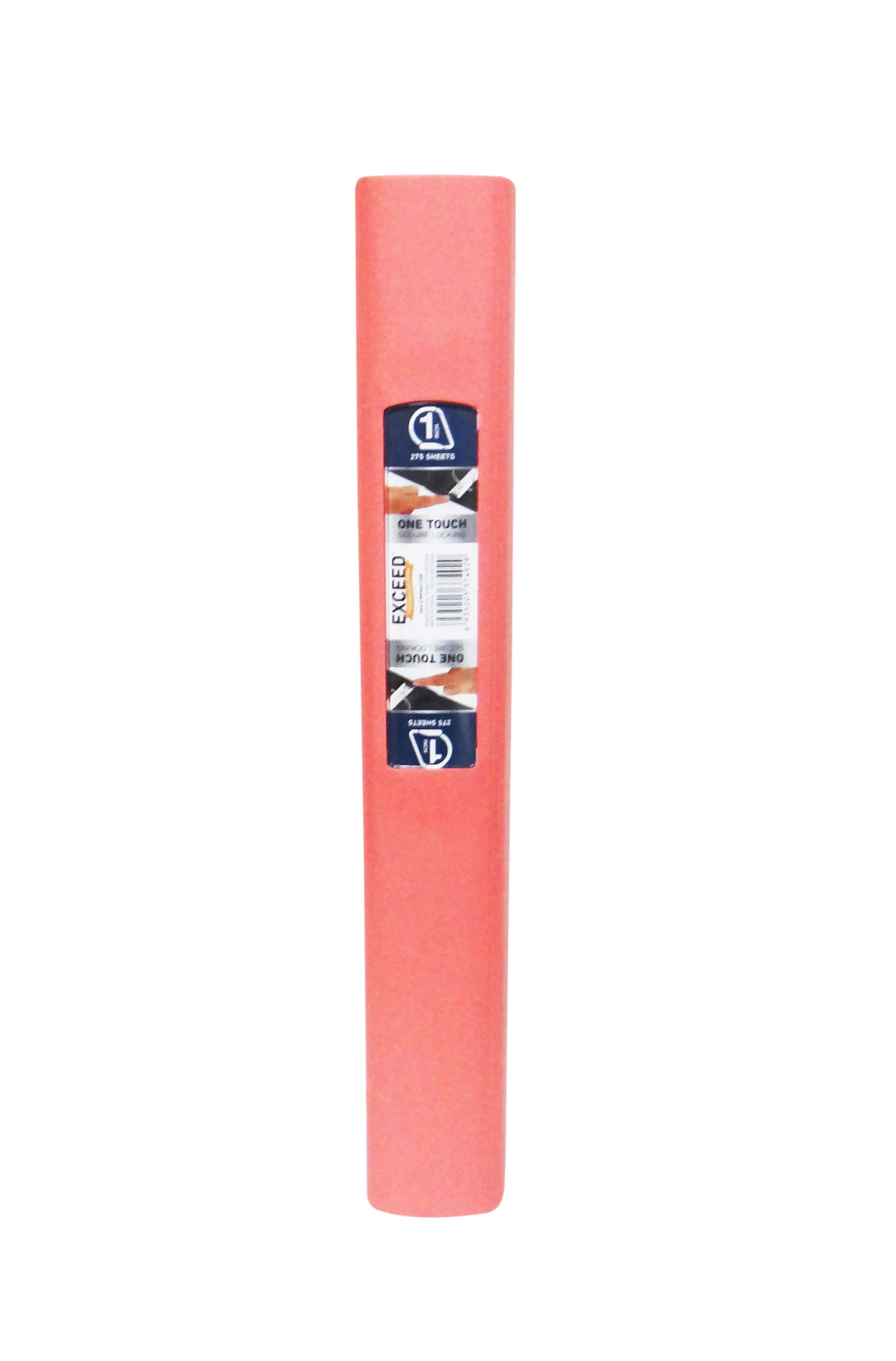 Exceed 3-Ring Heavy Duty Binder, 1 inch Binder Ring Size, Slant D-Ring,  Color Coral Bell