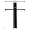 thumbnail image 2 of Outdoor 7' Aluminum Post with Ladder Rest and Photocell, 2 of 2