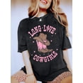 thumbnail image 4 of VILOVE Women Oversized Cowgirl T-Shirts Western Country Music Vintage Graphic Short Sleeve Tops, 4 of 7