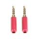 thumbnail image 2 of 2 Paquetes de Conector de 3,5 Mm a Conector de sonido RCA Plateado rojo, 2 of 4