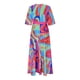 thumbnail image 5 of Delliss Vestidos elegantes de verano para mujer Vestidos hasta el tobillo para mujer Vestidos de moda con manga en el codo Vestidos largos con estampado de dama con manga Rosa fuerte M,Hot Pink,L, 5 of 6