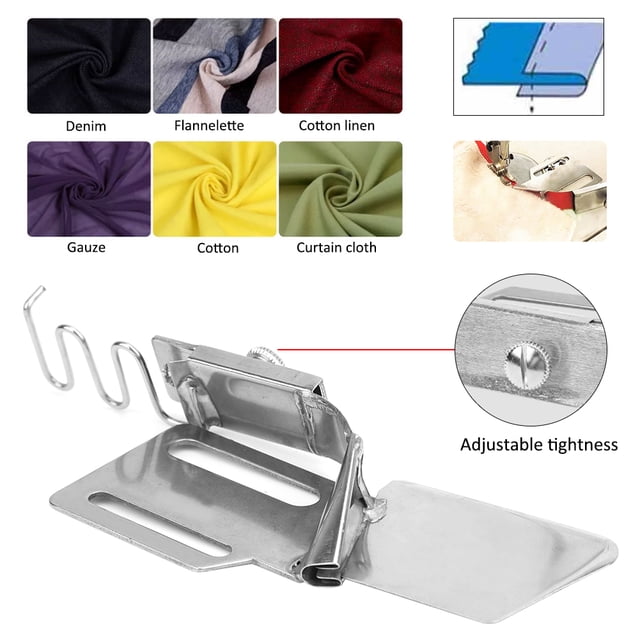 Accesorios para Máquina de coser Bling Bling dobladilladora de banda elástica de metal