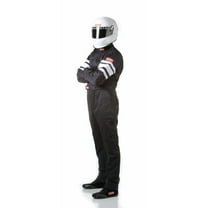 RaceQuip® 120003RQP 120 Series 1-Pc Driving Suit SFI 3.2A/5 Black/White Medium