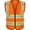 Orange, variant on Safety Vest with 5 Pockets & Zipper Reflective High Visibility Vest Class 2 Outdoor Workwear Meets ANSI/ISEA