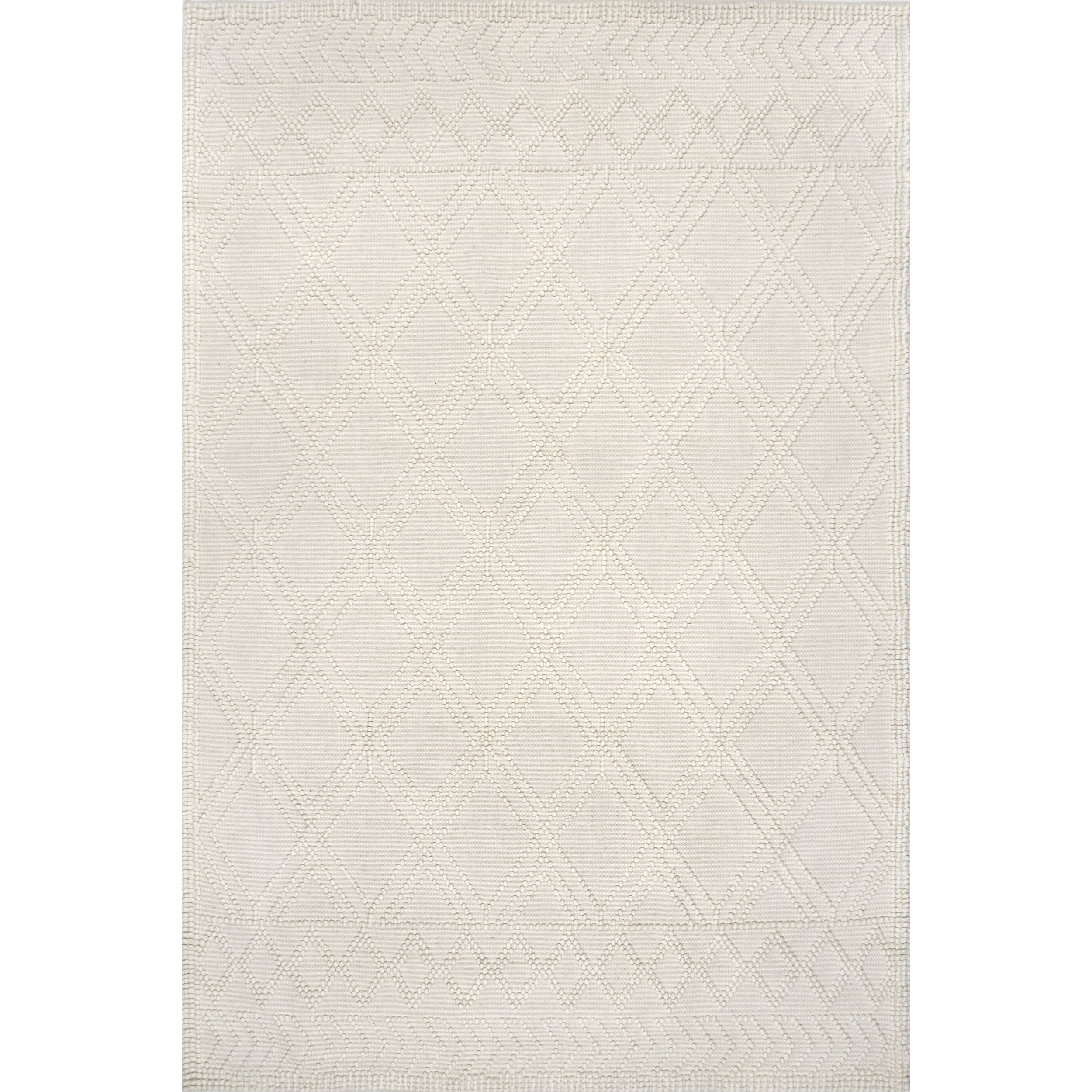 nuLOOM Natti Contemporary Trellis Area Rug, 7' 6" x 9' 6", Ivory