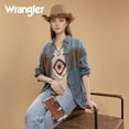 thumbnail image 4 of Wrangler Purses for Women Western Clutch Purse Rfid Wallet Womens, Cow-Brown, 4 of 7