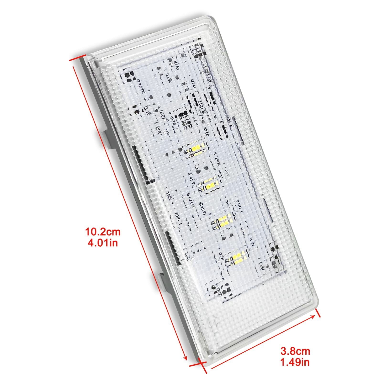 W10515058 and W10515057 Refrigerator LED Light 2PCS with Cover Compatible for Kenmore Maytag Whirlpool Refrigerator LED Light Replaces WRS325FDAM02 WRS325FDAM04
