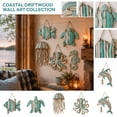 thumbnail image 3 of Coastal Wall Decor with Wooden Octopus,Beach Wall Decor for Ocean Lovers,Ocean Wall Decor 1 Pack, 3 of 7