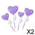 thumbnail image 1 of Paquete de 2-4 adornos de amor 3D con forma de corazón para decoración de pasteles, 4 Uds., para Acción de Gracias 2 piezas, 1 of 7