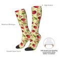 thumbnail image 4 of Naloa Cherries and Ladybirds Thigh High Socks Extra Long Stretchy Sock Women Over Knee High Opaque Stocking Daily Wear, 4 of 6
