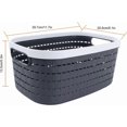 thumbnail image 2 of Set of 5 plastic storage baskets, storage boxes, table storage, kitchen and wardrobe - 300 x 210 x 135 mm, 2 of 4