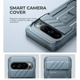 thumbnail image 3 of Dexnor pour Google Pixel 9 Pro Étui avec Cache Coulissant pour Caméra et Protecteur d'Écran Intégré et Béquille Robuste, Étui de Protection Intégrale Pare-Chocs Robuste pour Pixel 9 Pro 2024, Bleu, 3 of 8
