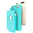 thumbnail image 2 of Apple iPod Touch 5/6/7 Generation Case Cover w/ [Temper Glass Screen Protector] Glitter Bling Silicone Hard Phone Case New for iPod Touch - Teal, 2 of 4