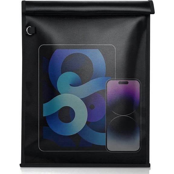 Faraday Signal Blocking Bag for Tablets, Cell Phone RFID Pouch 10x15