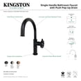 thumbnail image 4 of Kingston Brass KS2230RX Belknap One-Handle Single-Hole Bathroom Faucet with Push Pop-Up Drain, Matte Black, 4 of 4