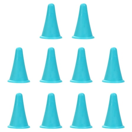 WRITWAA Knitting Needle Tips Stoppers Knitting Needle Caps Blue 10 Pcs