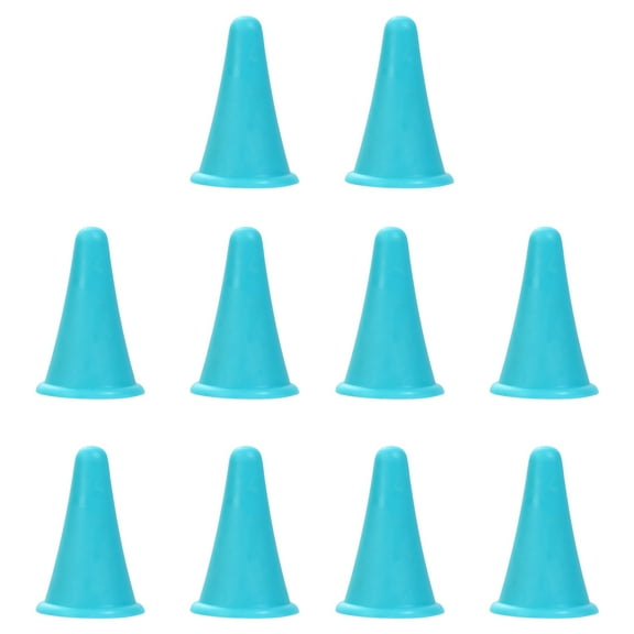 WRITWAA Knitting Needle Tips Stoppers Knitting Needle Caps Blue 10 Pcs