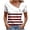 Wine, variant on hotojiny Summer Tops for Women Fashion Striped Business Casual Blouses Asymmetry Neck Loose Fit T-Shirt with Buttons