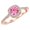 Rose Gold, variant on 1.1 Carat 14K Rose Gold Gorgeous Classic Cushion Halo Style Diamond Engagement Ring with a 0.75 Carat Natural Pink Sapphire Center (Heirloom Quality)
