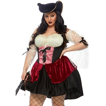 High Seas Pirate Captain - Womens Sexy Plus Size Costume - Walmart(07)