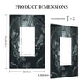 thumbnail image 3 of Haiem Forest Black Ghost Warrior Pattern Decorative Wall Plates, 1-Gang 5.0" x3.0", Unbreakable Thermoplastic Faceplate Cover for Decorator Receptacle Outlet & Switch-Style U, 3 of 6