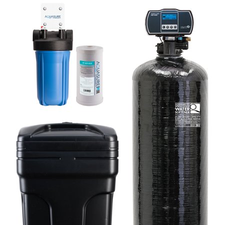 Aquasure 64,000 Grains Water Softener w/ Digital Head and 10" Sediment Dual Purpose