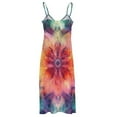 thumbnail image 5 of Kaleidoscope Mandala Colorful Floral Boho Design Sleeveless Dress Woman Fashion Long Dresses Women's Summer Suit Dress 2025, 5 of 7