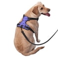 thumbnail image 2 of Fotbe Purple Snowflake Elegance Pattern Dog Harness, No-Pull Pet Harness with 2 Leash Clips, Adjustable Soft Padded Dog Vest with Easy Control Handle for Large Dogs-Medium, 2 of 6