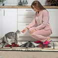 thumbnail image 3 of 2 Pcs Merry Christmas Kitchen Rugs and Mats Set Merry Xmas Tree Branches Kitchen Rugs and Mats Anti Fatigue Kitchen Floor Matfor Bathroom Room (47x17+30x17 Inches), 3 of 6