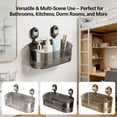thumbnail image 6 of No-Drill Bathroom Suction Storage Box,no drill suction storage box,Strong Load-Bearing Suction Cup Shower Shelf,Removable Hanging Wall-Mounted Organizer,Easy Install No Drilling Storage Caddy, 6 of 8