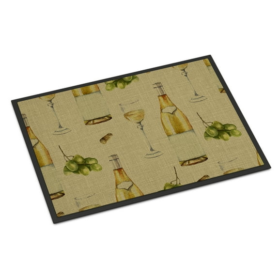 White Wine on Linen Door Mat