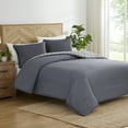 thumbnail image 7 of Allswell 3-Piece 400 Thread Count Gray Cotton Lyocell Blend Comforter Set, Adult King, 7 of 7