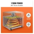 thumbnail image 4 of 12-in-1 Air Fryer Toaster Oven, 25L Convection Oven, 1700W Stainless Steel Countertop Combo, 4 of 9