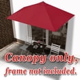 thumbnail image 5 of SUNNY Replacement Canopy Cover Only for 8.2X 3.9ft 5 Ribs Half Patio Umbrella (Burgundry), 5 of 11