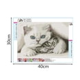 thumbnail image 2 of Graflsoa "DIY Cat Diamond Painting Kit - 40x30cm Canvas Art with Rhinestones & Tools Included", 2 of 7