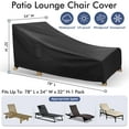Chaise Lounge Covers Outdoor Waterproof, Heavy Duty Patio Furniture