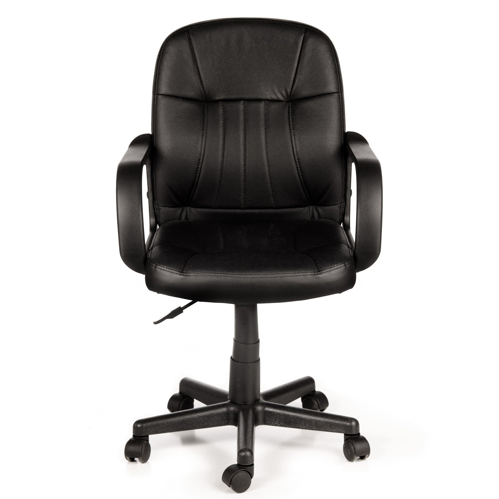 Comfort Products 60-5607M Mid-Back Leather Office Chair, Black - image 6 of 6