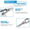 thumbnail image 2 of M5 M6 M8 M10 M12 Stainless (304)  Steel Turnbuckle Jaw Wire Rope Fork Rigging Screw Bottle Hardware Rigging Screw, 2 of 8